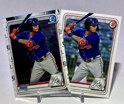 2020 Bowman Lot Cristian Pache (2 Card) BCP-5, BP-5 Philadelphia Phillies