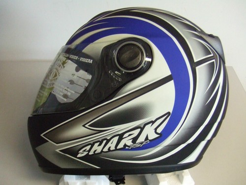 CASCO INTEGRALE SHARK RSF IMPULSION FIBRE COMPOSITE TG XS GRIGIO-BLU-ARGENTO  | eBay