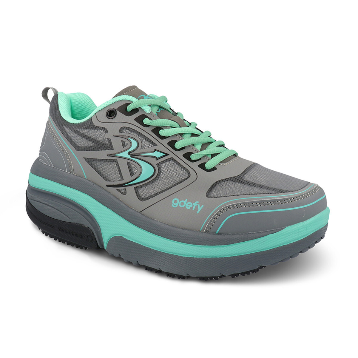 Women's GDEFY Ion Athletic Shoes Gray/Teal Size 10.5 W eBay