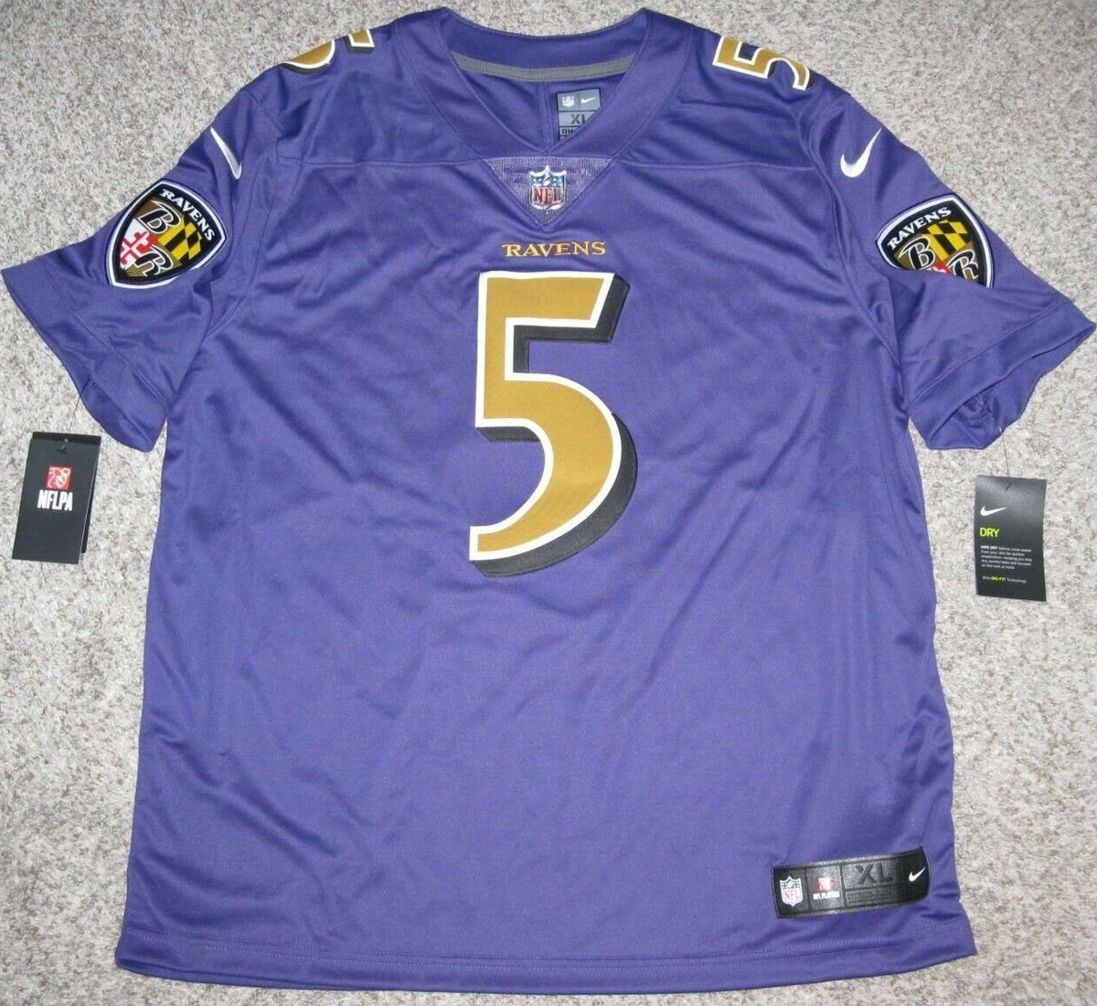 Joe Flacco Baltimore Ravens Men's Purple 2017 Nike Color Rush