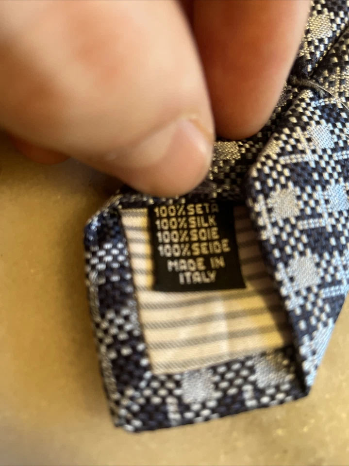 Corbata Michael Bastian Hecha a Mano Italiana 100% Seda Foto 3 de 3