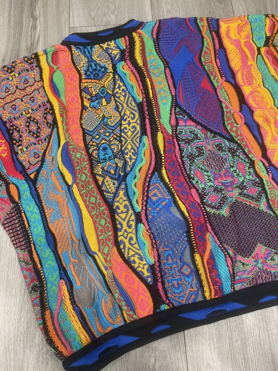 VTG COOGI Australia Multicolor 3D Textured Chunky Knit 90s VTG COOGI Australia Multicolor 3D Textured Chunky Knit 90s