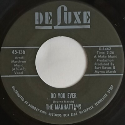 70's SOUL FUNK  45 HEAR The Manhattans DO YOU EVER 1971 Deluxe VG