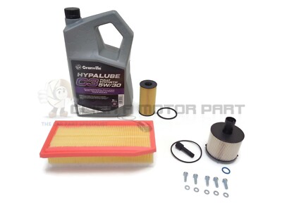 Oil Air Diesel Fuel Filter & 5L Engine Oil For Dacia Logan MCV 1.5 BlueHDi 18-21
