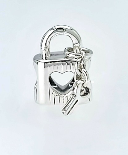 New 100% Authentic PANDORA 925 Ale Padlock & Heart Key Charm Pendant ...