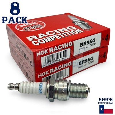 NGK (3230) BR9EG Racing Spark Plug - 8 Pack | eBay