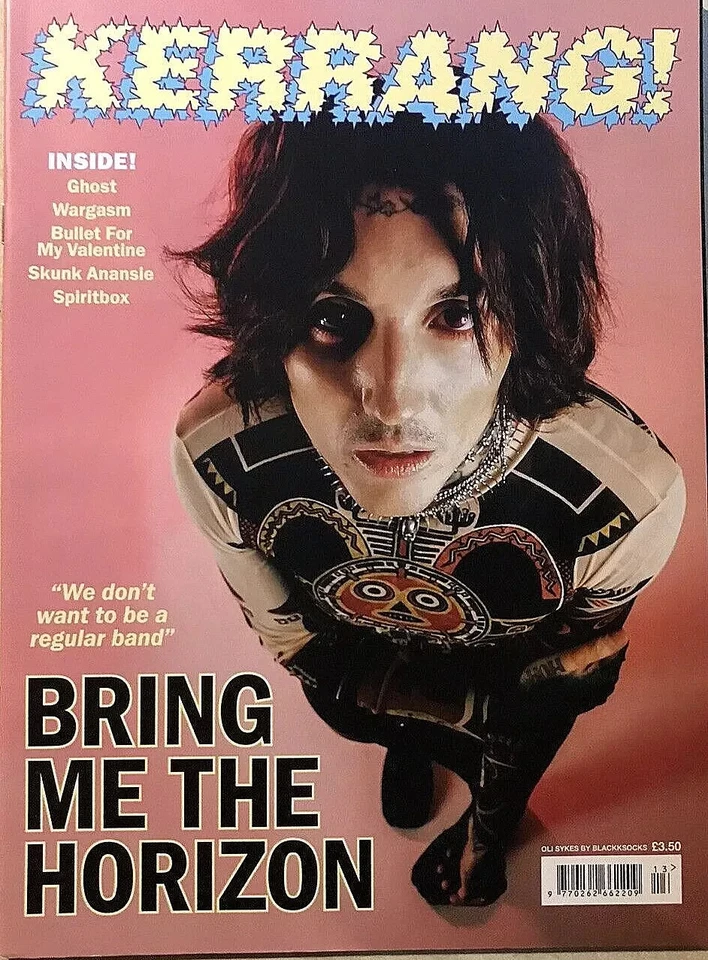KERRANG! Magazine April 2022 BRING ME THE HORIZON Oli Sykes GHOST Cover #1