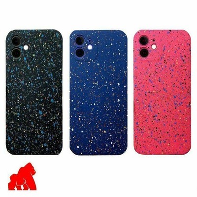 Speckled Paint Splash Silikon Hülle für iPhone 12, 11, 7/8 SE, S21, A72