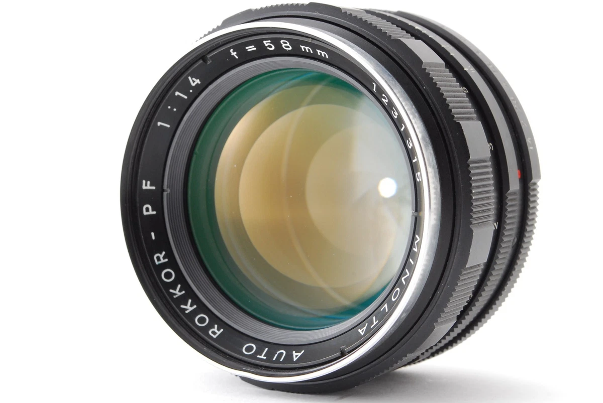 Minolta Rokkor PF 58mm Focal f/1.4 Camera Lenses for sale | eBay