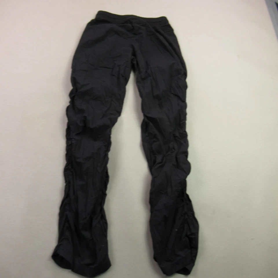 Ivivva Pants Girls 14 Straight Leg Zip Pocket Outdoors Black Drawstring Chino - Image 4 of 4