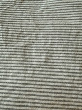 Hearth Hand Magnolia Grey Ticking Stripe Full Flat Sheet 100 Organic Cotton