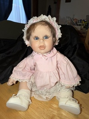 Vintage Pumpkin  20'' Girl Doll by Terri DeHetre 1988 Legacy Dolls Signed #9146 