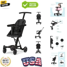 Lightweight and Compact Coast Rider Stroller with One Hand Easy Fold, Adjusta...