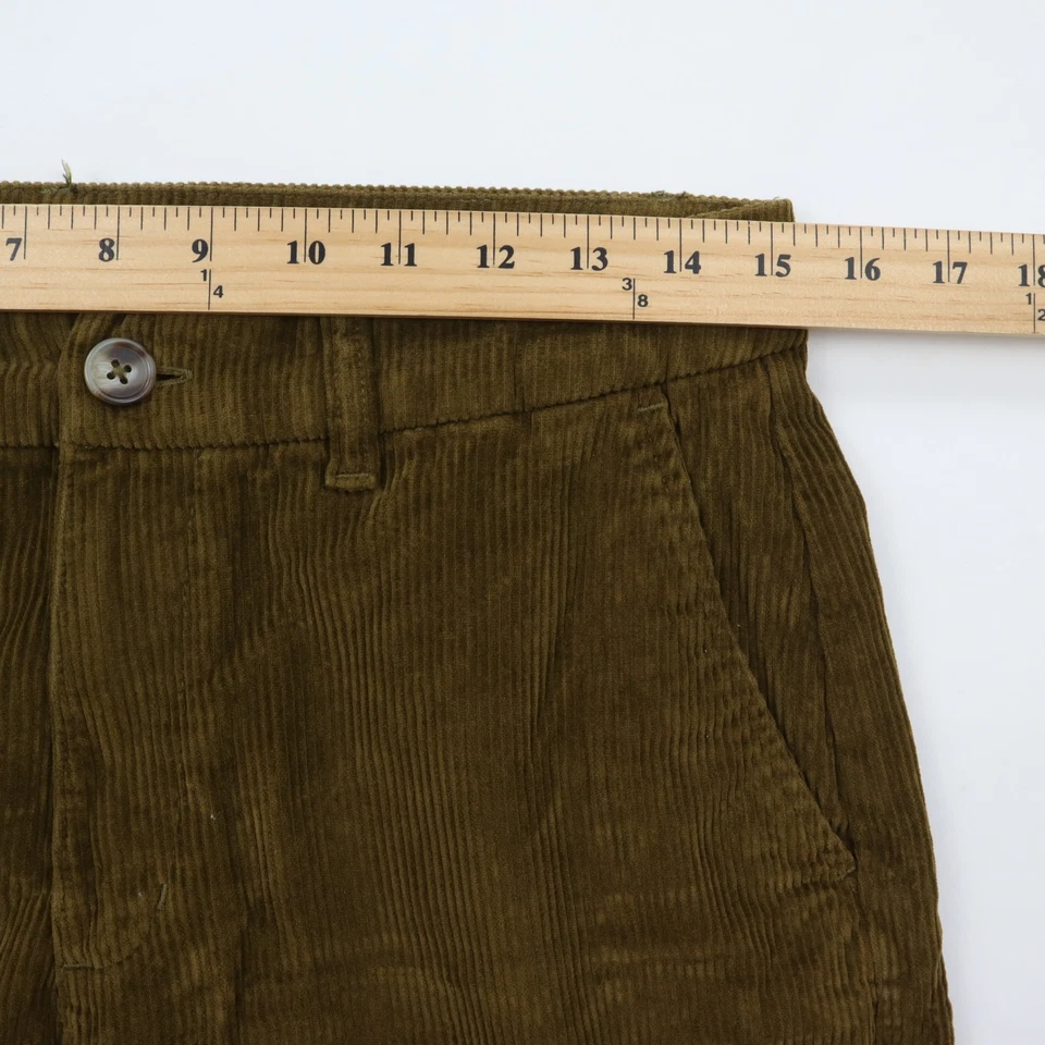 Old Navy Pants Womens 6 Petite Wide Leg Corduroy Brown High Rise Non-Stretch - Image 4 of 4