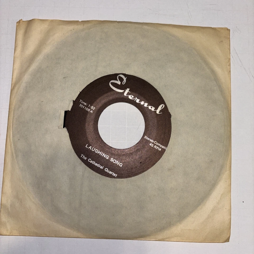 Eternal Records 45 RPM The Cathedral Quartet Rainbow of Love Laughing Song 7” - Image 2 of 2