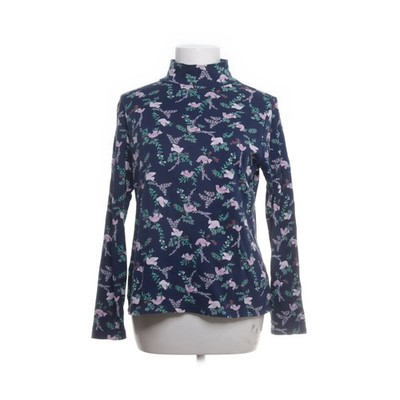Croft&Barrow, Bluse, Größe: M, Blau/Mehrfarbig, Baumwolle, Blumen, Damen #dGy
