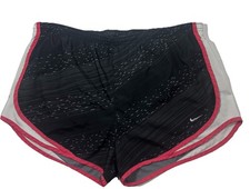 Nike Dri Fit Women's Runner Shorts Black Pink White Size XL L on Tag, FITS XL