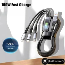 100W 3-in-1 Fast Charging Cable – Universal High-Performance Charger