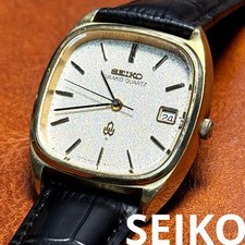 A101 Rare Working Condition SEIKO Grand Quartz Square Case 1970s
