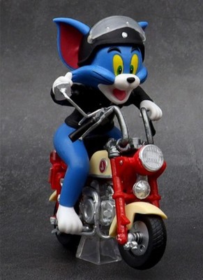   TOM & JERRY RETRO MOTORCYCLE FIGURE - 52TOYS Biker Tom Collectible  