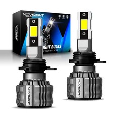 2PCS NOVSIGHT 9012 HIR2 LED Headlight Bulbs Super Bright Kit 22000LM 6500K 60W
