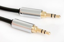 3.5mm 3ft Mobile Stereo Audio Cable - Gold Plated - Male to Male Auxiliary Cord