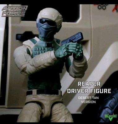 #ad Valaverse Action Force Reaper Vanguard Driver Tan Version Action Figure $25.00
