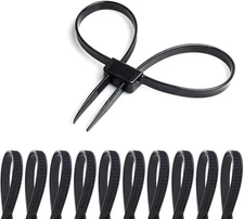 Coitak Flex Cuffs, 10 PCS Zip Tie Handcuffs, Double Locking Zip Ties Restraints,