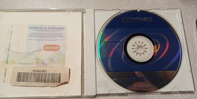 Compaq Quick Restore Recovery CD PC Software 191442-003 Vintage