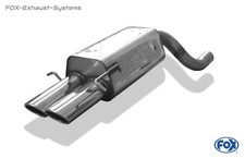  Sportauspuff+Adapter 70mm Mercedes C-Klasse W203 Limo+T-Modell 2x106x71mm