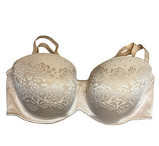 Soma Bra Stunning Support Multi-Way Bra 36DD Underwire Removable Straps Beige