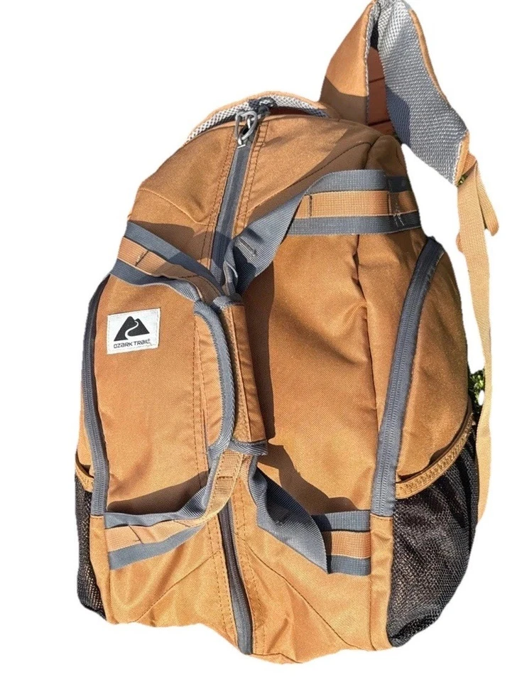 Ozark Trail 35L Convertible Backpack Duffel Bag Durable Brown Travel Gear Sturdy - Image 3 of 4