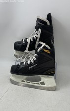 Bauer Unisex Kids Supreme 140 Black Lace-Up Adjustable Ice Hockey Skates Size 1