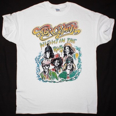 AEROSMITH NIGHT IN THE RUTS WHITE ROCK TEE