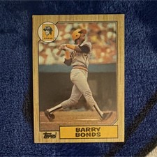 Topps 1987 Barry Bonds Rookie #320 Pittsburgh Pirates Baseball Trading Card. rookie card picture