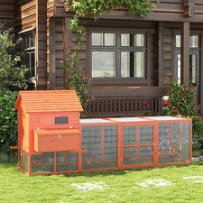 145" Chicken Coop with Run  Inner Hen House Space