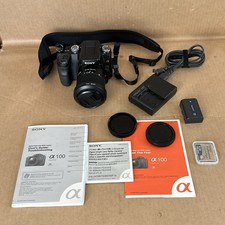 Sony DSLR-A100 Black Digital SLR Camera w/ Accessories Bundle NEAR MINT