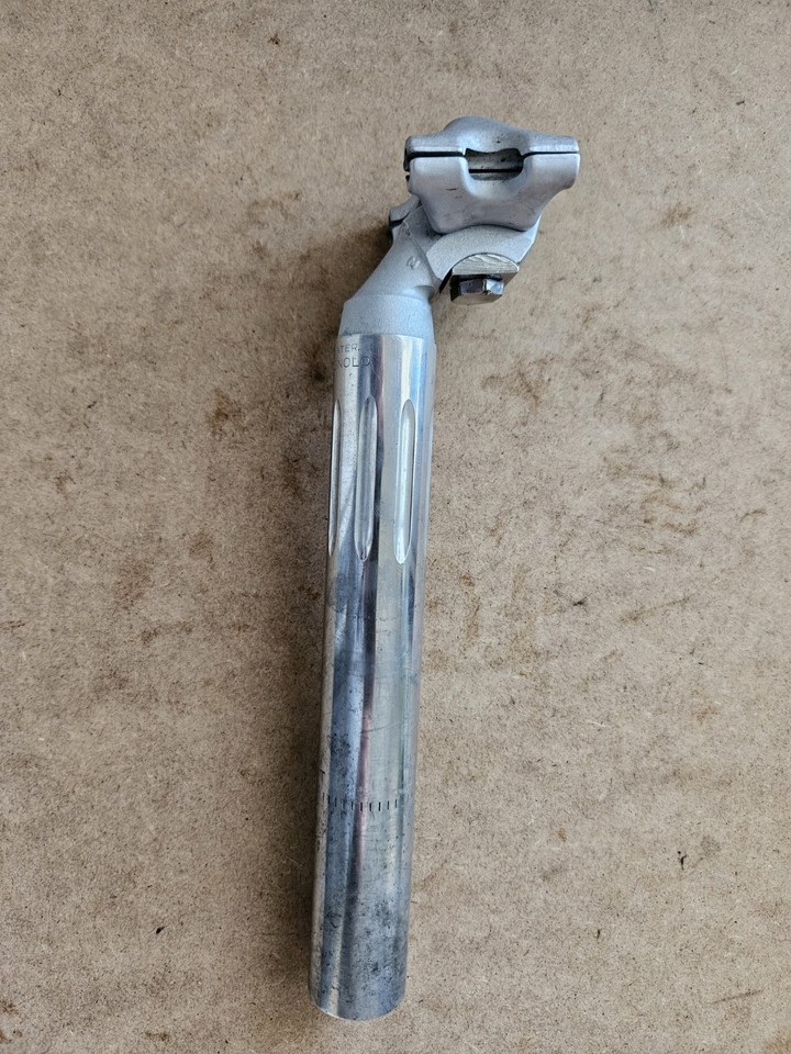 Tige De Selle Campagnolo Super Record - 27.2 Mm - Made In Italy - Vintage