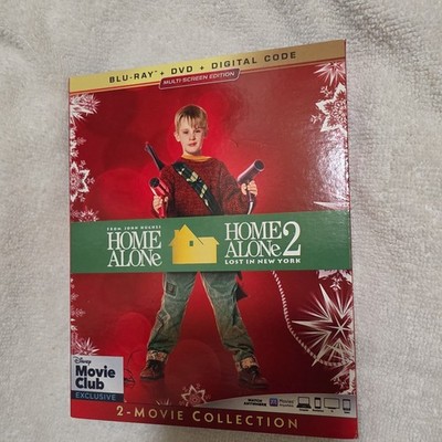 Home Alone 1 & 2 - Blu Ray, DVD, Digital, Disney Movie Club Exclusive New Sealed