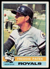 1976 Topps Freddie Patek 167 Kansas City Royals