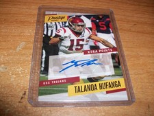 2021 Panini NFL Football Talanoa Hufanga Rookie Auto Card Trojans 49ers. rookie card picture