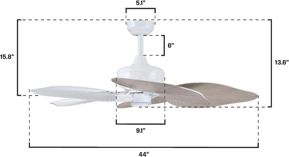 Westinghouse Lighting Oasis - 44" Indoor/Outdoor Ceiling Fan w/Remote Control - Image 3 of 4