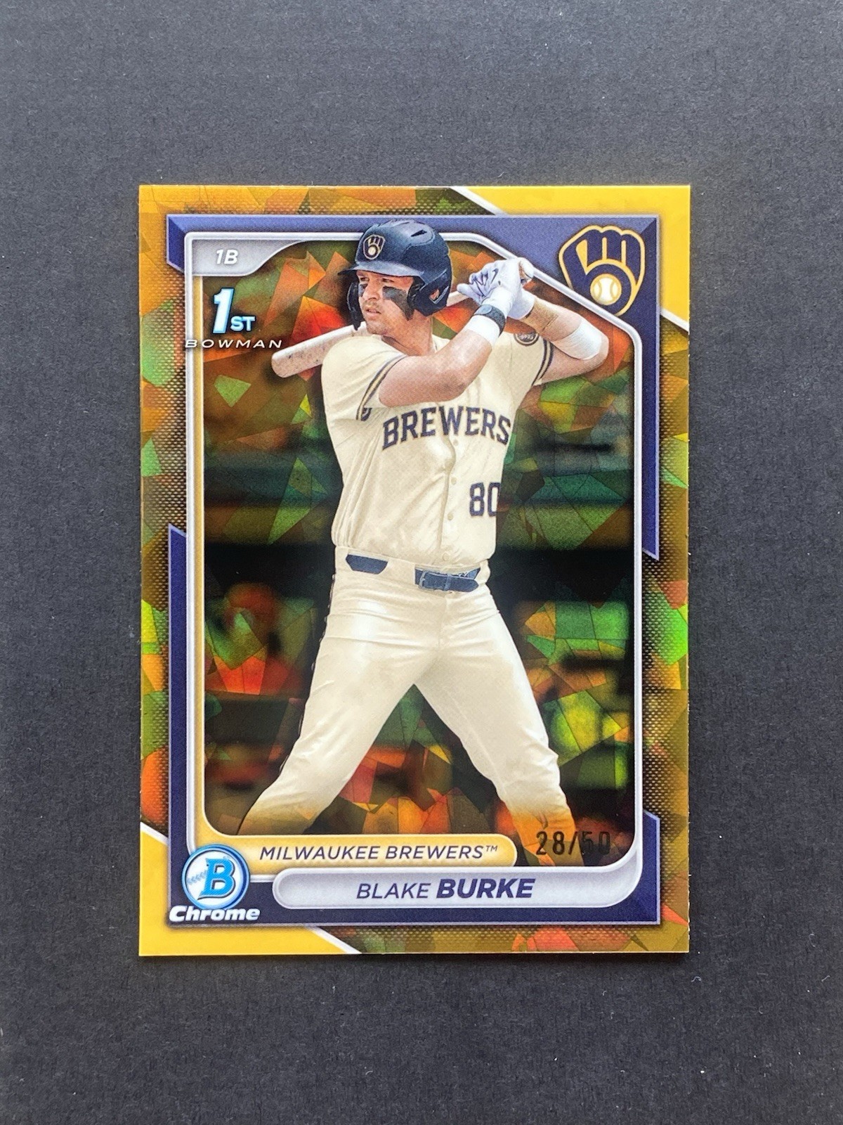 2024 Bowman Chrome Draft Sapphire Edition - Blake Burke #BDC-95 Gold /50 (RC)