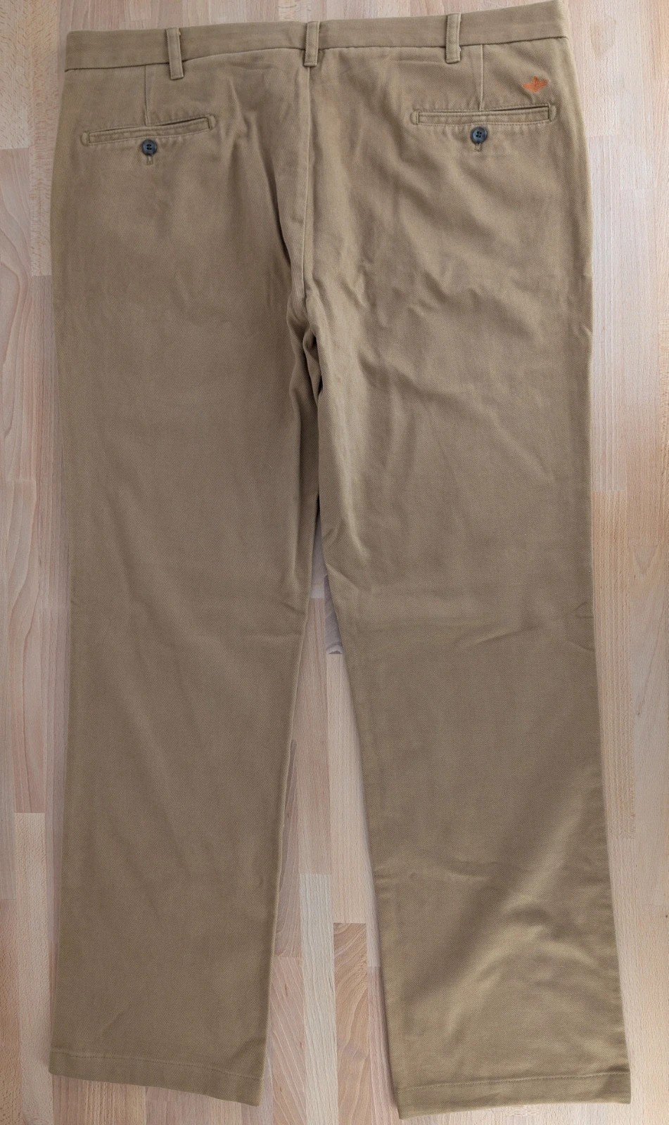 Men's Dockers D1 Chino NWOT beige cotton twill wide leg. 40W 30L. DN4004 image 3