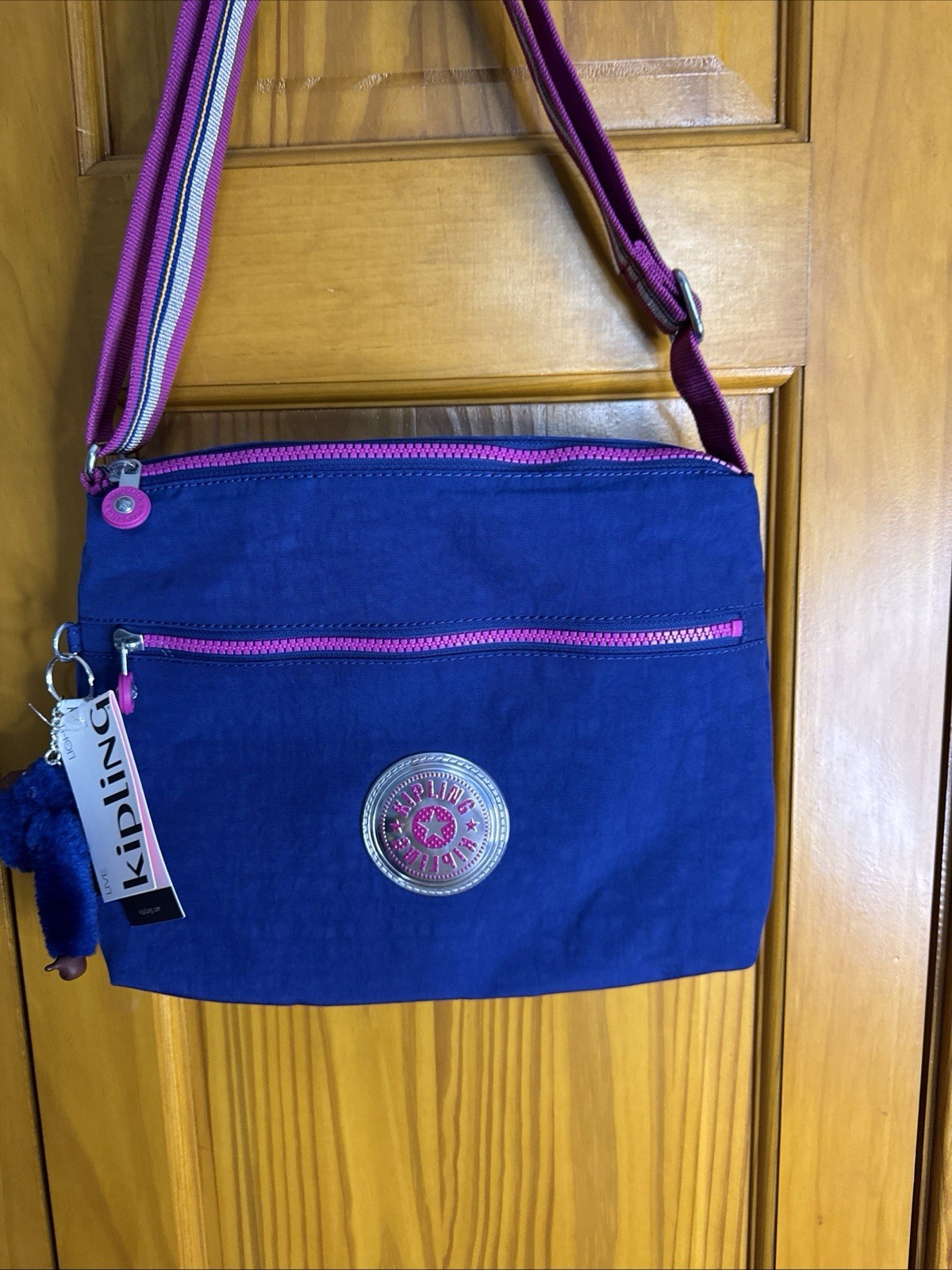 Kipling Bag Crossbody Blue Annabelle Two Compartments Medium NEW
