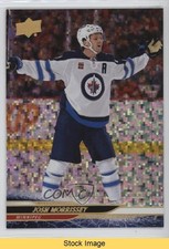 2024-25 Upper Deck Series 2 Rainbow Speckled Foil Josh Morrissey #445 READ 3d2