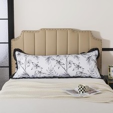 Brushed Microfiber Ruffled Body Size Pillowcase 20" x 54" Flower Print