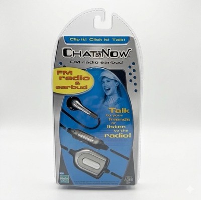 2005 Hasbro ChatNow FM Radio Earbud w Mic Tiger Electronics New Sealed