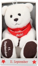 Depesche 8139.255 - Schutzengel Bär aus Plüsch, ca. 9 cm, mit Datum 11. Sep ...