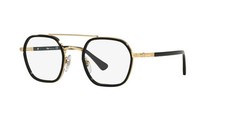 Persol PO2480V Square Eyewear Frames, Black/Demo Lens, 48mm